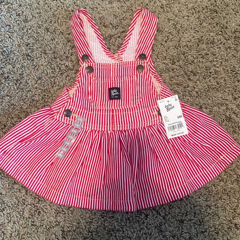 Baby Hickory Stripe Twill Jumper Dress